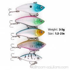 LotFancy 30 PCS Fishing Lures Crankbaits Minnow Baits Tackle with Treble Hooks, 1.6 to 3.7 Inches in Length